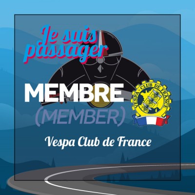 I'm a passenger - MEMBER VESPA CLUB DE FRANCE